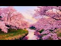 💦🌸 4k bosque japones en primavera ▶ sonido de las flores de cerezo o sakura 🌺🍃 8 horas