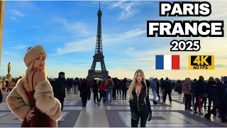 Paris France: A Magical Walk Around the Eiffel Tower in winter