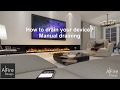 Manual drainage of a water vapor fireplace insert - 3D electric steam fireplace AFIRE