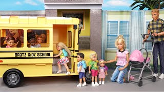 Barbie & Ken Family Toddler School Morning Routine