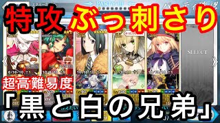 【fgo】超高難易度「黒と白の兄弟」　3ターン