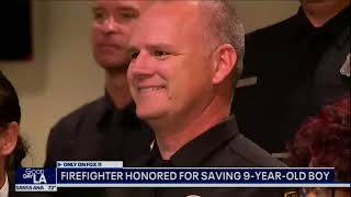 FOXLA: LAFD Apparatus Operator Recognized for Efforts in Saving Child from Fire