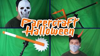 ⭐️ AWESOME PAPERCRAFT HALLOWEEN || DEVIL HORN | DEVIL TRIDENT | SAW BLADE AXE | SKULL MASK ⚡️