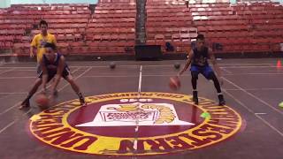 MVP Mark Tallo and Rookie Shaquille Imperial Ball handling skills training