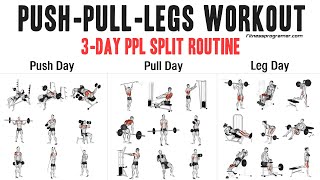 3 Day Push Pull Legs (PPL) Workout Routine