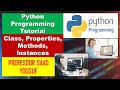 Python Programming   How to create Class with properties and methods   Class Instances