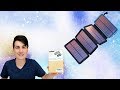 SOLAR POWER BANK w/ 4 SOLAR PANELS | F.DORLA Solar External Battery Review