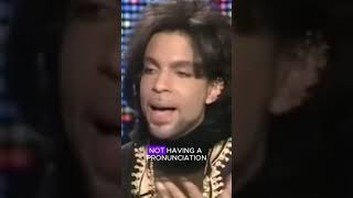 In a 1999 interview on @CNN, Prince explained why he changed his name to an unpronounceable symbol