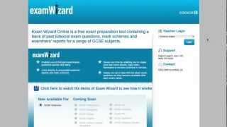 Edexcel examWizard demonstration