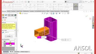 How To Split A Part In Solidworks Beginner Solidworks Tutorial Solid How To Split A Part In Solidworks Beginner Solidworks Tutorial Solid