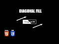 Diagonal Colour Fill Hover Effect | HTML & CSS Tutorial