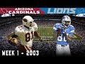 The GREATEST Wide Receiver Debut in NFL History! (Cardinals vs. Lions, 2003)