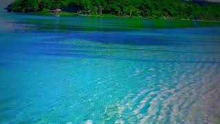 Refreshing Turquoise Blue Beach Waters to Ease Your Soul Beautiful Sea Waves#ASMR #Ambience  #Spa