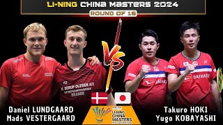 Lundgaard / Vestergaard (DEN) vs Takuro HOKI / Yugo KOBAYASHI (JPN) | China Masters 2024 Badminton