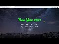 Countdown New Year 2021 tutorial, Html, CSS, JavaScript