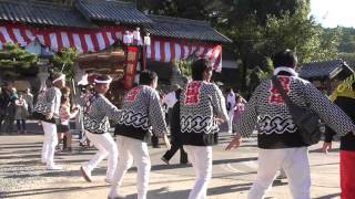 2015和歌山県橋本市だんじり祭り・学文路天満宮、本宮　南馬場①踊り・催し（平成27年10月25日）