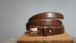 Leather belt made from the finest cowhide leather