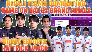 HORAA ESPORTS HATTRICK CHICKEN DINNER 🔥🤯 HORAA \u0026 DRS DOMINATING GAME ON HAI S2 GRAND FINALS ❤️🇳🇵