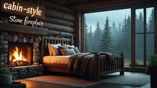 Warm Fireplace Ambience | Gentle Piano and Fire Crackles for Study and Comfort | Fireplace Sounds