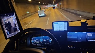 MAN TGX TG3 18.580 D38 -POV- Driving (1) #night  #sunrise