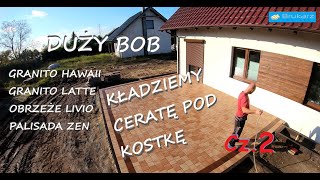 Druga część Kładzenia ceraty pod kostkę Gehl 7710 skid steer  #brukarzyoutube Kompaktlader ลื่นไถล