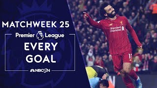 Every goal from Matchweek 25 in the Premier League | NBC Sports