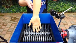 Silicone Arm vs Shredder | crushing metal | Satisfying ASMR video!