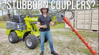 How to fix hydraulic couplers that won't connect