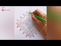 amazing sikku kolam chikku kambi kolam 19 1 straight dots sdr rangoli