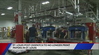 Post-Dispatch to no longer print papers in St. Louis