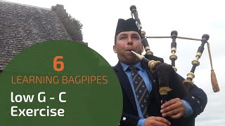 Highland Bagpipe Lesson 6 | low G - C Exercise