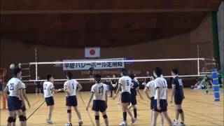 慶応義塾 男子バレーボール部 スパイク公式練習 Japan volleyball