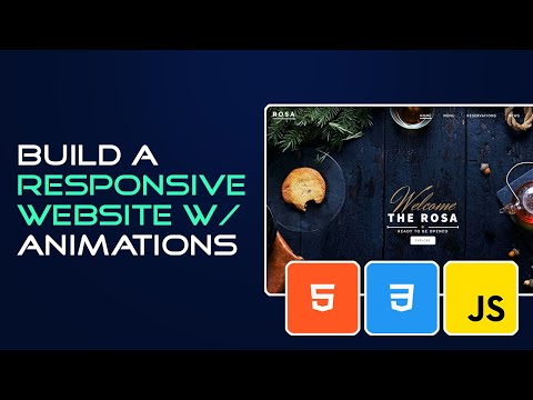 Build A Responsive Website With Animations Html 5 And Css 3 Tutorial