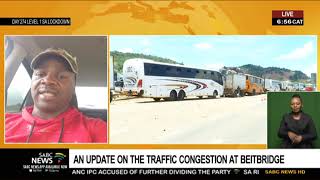 Traffic outside Beitbridge Border post remains congested