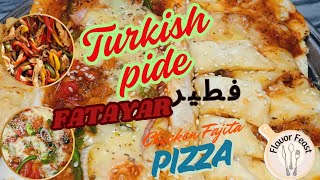 Pide Perfection: The Ultimate Turkish Flatbread Experience! Fatayer | Chicken Bread bakery style|