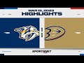 NHL Highlights | Predators vs. Ducks - March 12, 2023