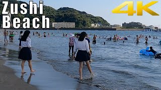 The most popular beach near Tokyo. 夏真っ盛りの逗子ビーチ2021.7 The height of summer. 海の家 海水浴 Zushi Beach