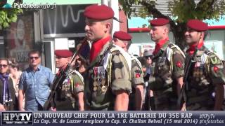 [TARBES] Une femme à la tête de la 1re batterie du 35e RAP (15 mai 2014)