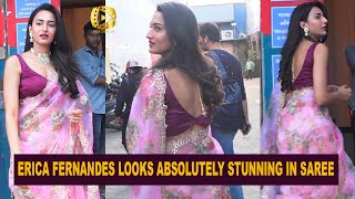 Erica Fernandes Looks Absolutely Stunning In Saree | IndianCinema Live