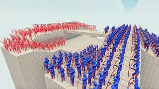 100x RANGED UNIT vs 100x RANGED UNIT - TOURNAMENT - Totally Accurate Battle Simulator TABS