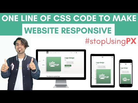 One Line of Code to Make a Website Responsive | CSS Units | CSS Master Series in Hindi in 2020