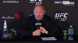 UFC 257: Dana White Post-fight Press Conference