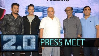 2.0 Press Meet In Hyderabad || Rajinikanth || Shankar || Akshay Kumar || #2Point0