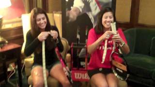 Wilson Tennis Pro Overgrip Challenge with Sorana Cirstea