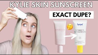 Kylie Skin Broad Spectrum SPF 40 Face Sunscreen Review | Super Goop Unseen Sunscreen Dupe?