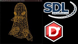 Simple 3D wireframe software renderer in D using SDL3
