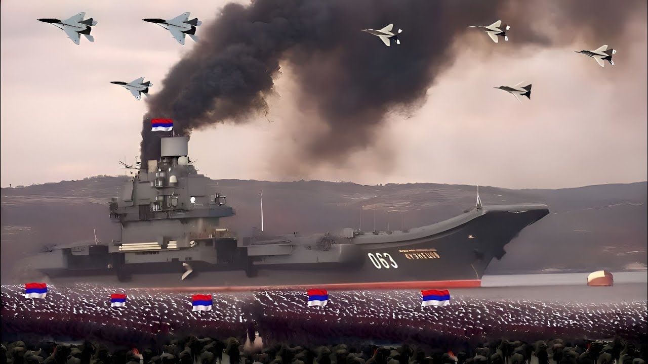 13 Minutes Ago! The Aircraft Carrier Carrying 68 Secret Russian Planes ...