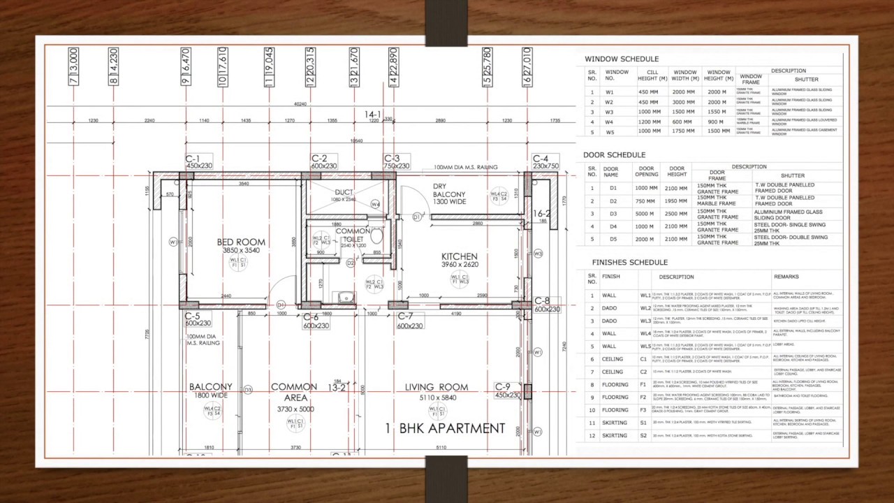 Architectural Working Drawing Checklist - YouTube