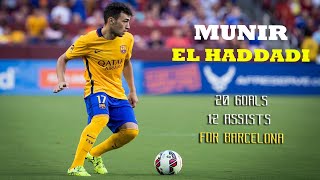 Munir El Haddadi All 32 Goals & Assists For Barcelona