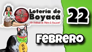 Resultado LOTERIA DE BOYACA Sabado 22 de Febrero de 2025